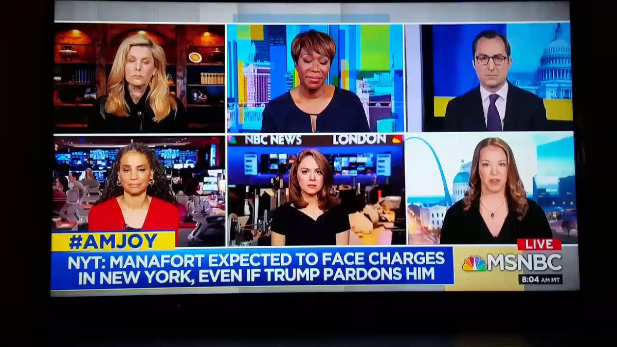 My interview on #AMJoy: "We don't need the Mueller report to get information about Manafort, the crime machine. That's long been in the public domain. What we need are indictments. We need people like Manafort behind bars as a matter of national security and public safety."