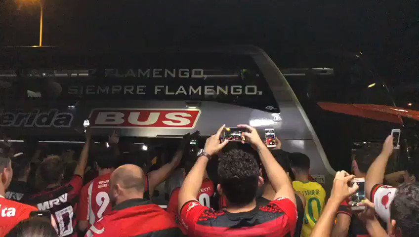 Em qualquer lugar do mundo, a Nação sempre estará lá. #CONMEBOLLibertadores #CRF @LibertadoresBR