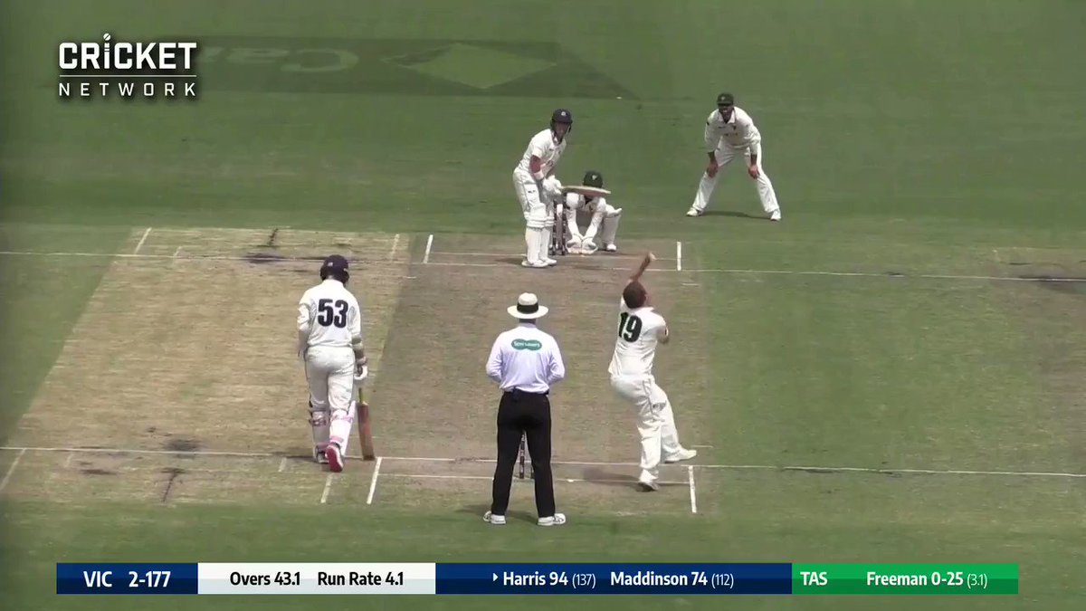 Ed Cowan on debut last year and now Marcus Harris in his second game, Jarrod Freeman is putting together some list early in his career!