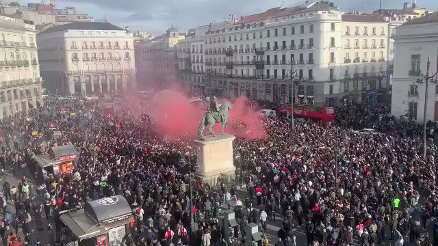 Ajax fans have taken over Madrid!
