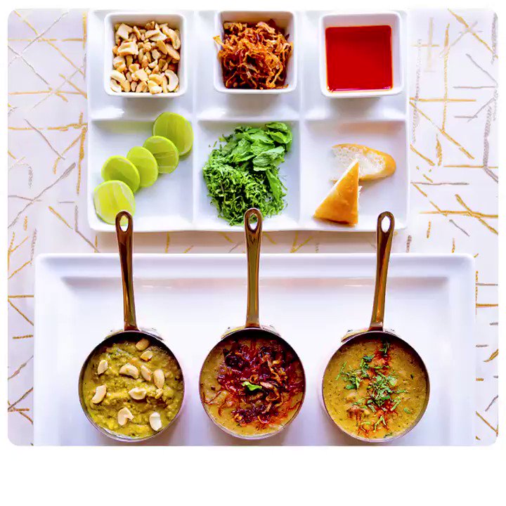 The legendary Haleem reaches its most elevated form at Firdaus, with three varieties made with lamb, chicken & most uniquely, a vegetarian version crafted with pounded wheat, brown onions & cashews simmered with Hyderabadi spices and Potli masala.