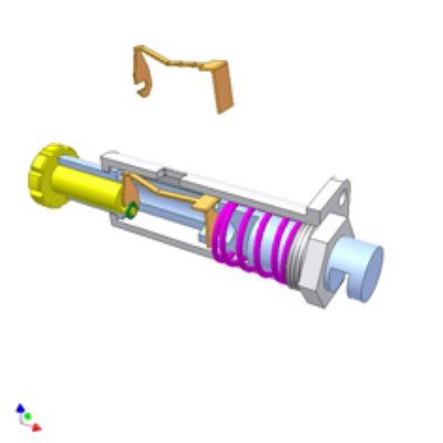 Push-Turn Button Mechanism