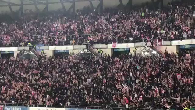 Ajax singing “Always look on the bright side of life” in the Bernabeu last night