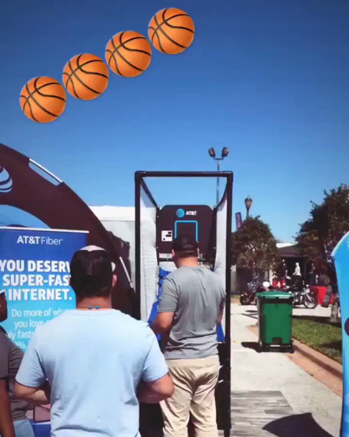 Swooshhh!! Come Shoot Your Shot at our Booth 🏀🏀!! Daytona Bike Week! #ATTFiber #DirectvNow #DTV #MoreForYourThingThatsOurThing #CCGMEvents https://t.co/0sIRytmcVC