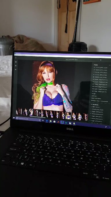 Editing and watching buffy = productive chill day. This months patreon set is ? 55 images, exclusive