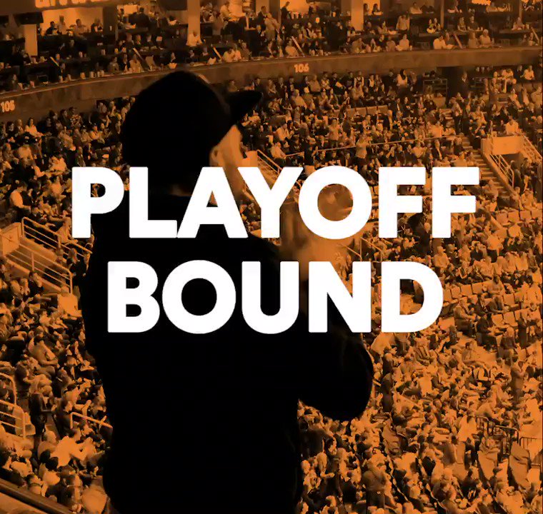 Shout out to the @Raptors for keeping the 6ix on their feet and OFFICIALLY making playoffs! We’re warming up our vocal cords getting ready to make some noise!