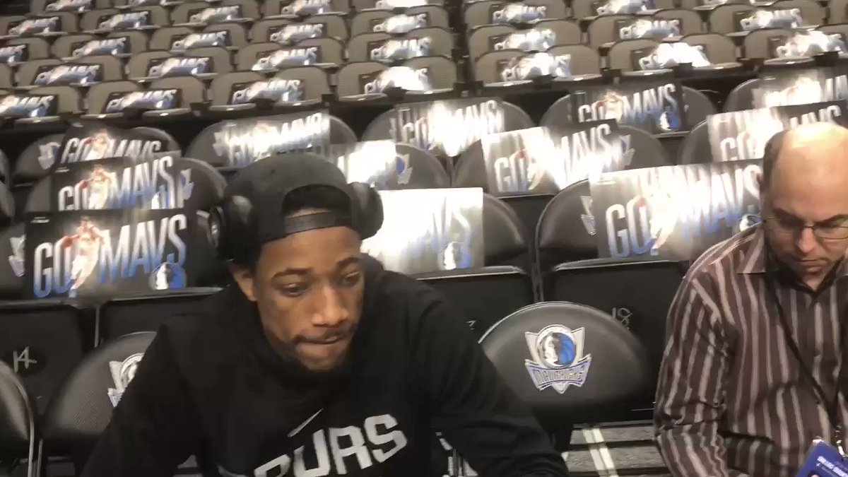 .@DeMar_DeRozan shares his take on last night’s altercation involving @russwest44 and the fan in Utah #Thunderup #Spursnation #RussellWestbrook #Jazznation