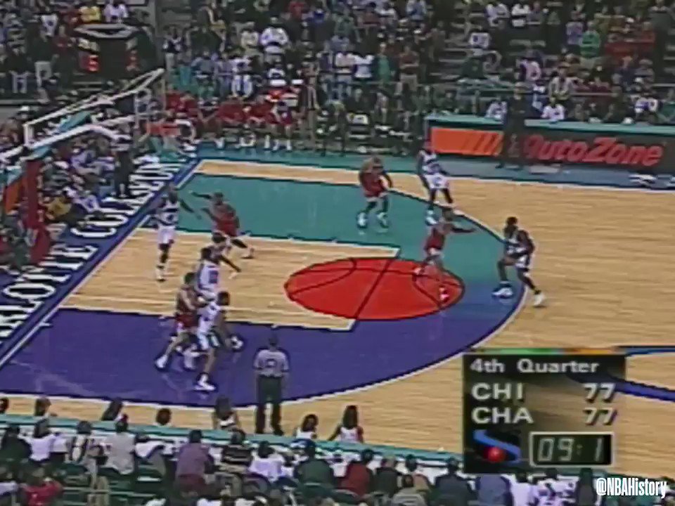 Dell Curry knocks down the jumper with 5.3 seconds to give the @hornets the win over CHI on Dec. 12, 1997.
@TeamLou23 passed Dell Monday for most points scored off the bench in NBA history. #NBAVault