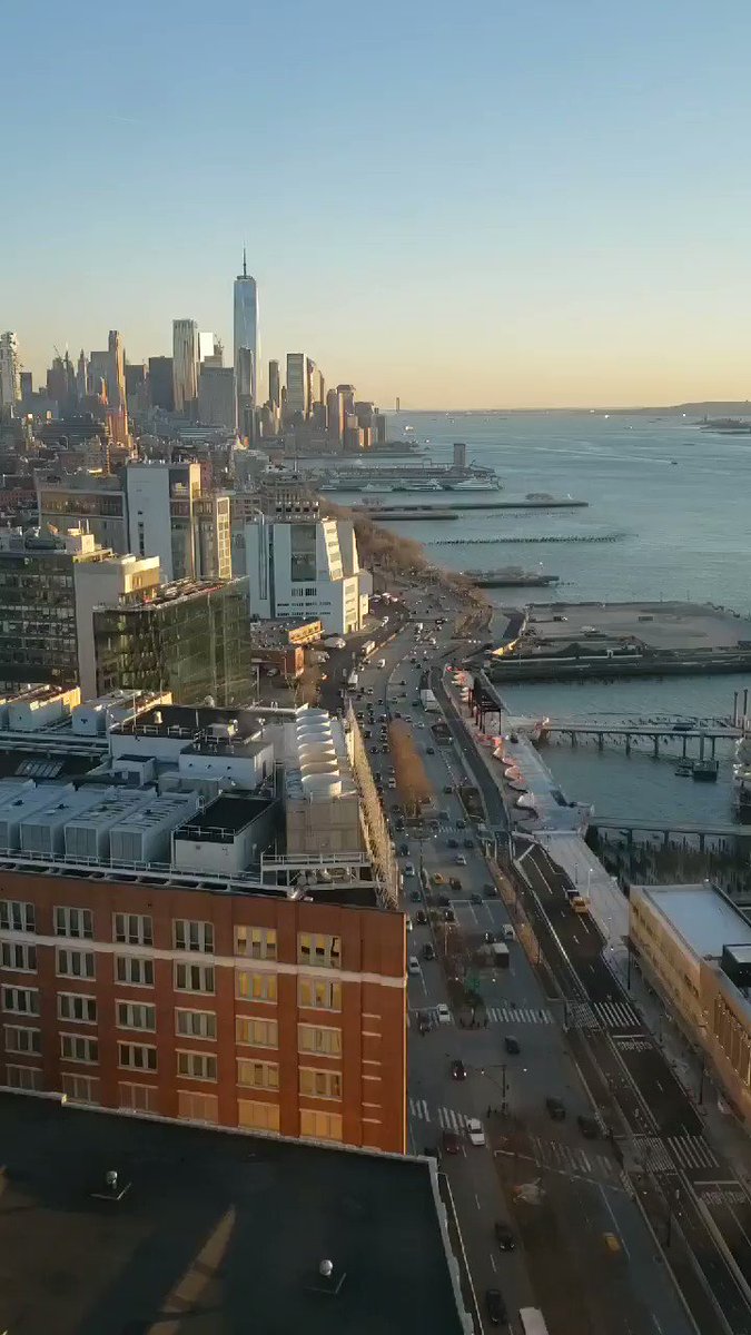 Tonight's sunset on the west side from The Eleven XI #NYC