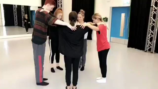 Whacky warm up Wednesday! #dancedegree #dancers #level3 #company #tourready #contemporarydance #lincoln #jumpingaround