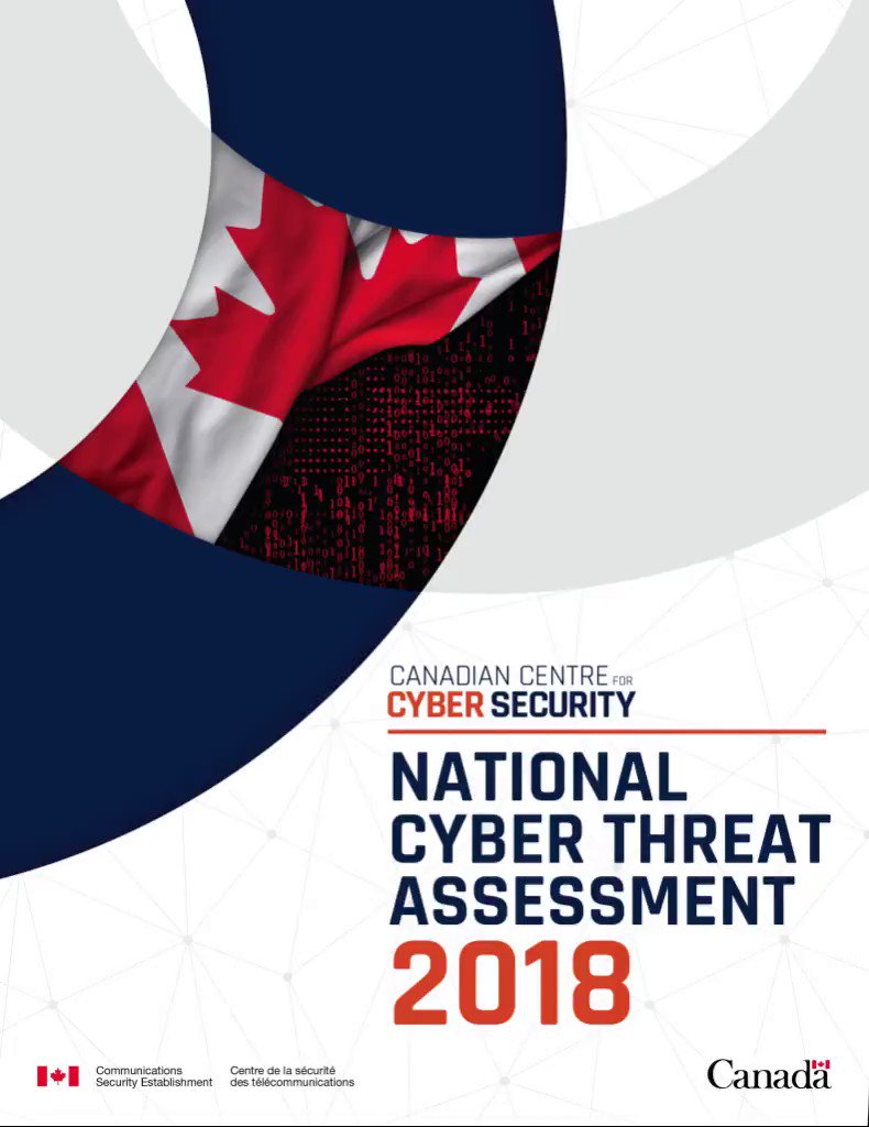 Canadians need to be informed about possible cyber threats so they can protect themselves online and defend against them.
That’s why we published the first ever unclassified National Cyber Threat Assessment: https://www.cyber.gc.ca/en/how-national-cyber-threat-assessment-came-be-0 …