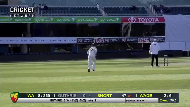 Matthew Wade bowling to D’Arcy Short at Blundstone Arena - we’re unsure how we feel about this. 🤯 #TasmaniasTeam