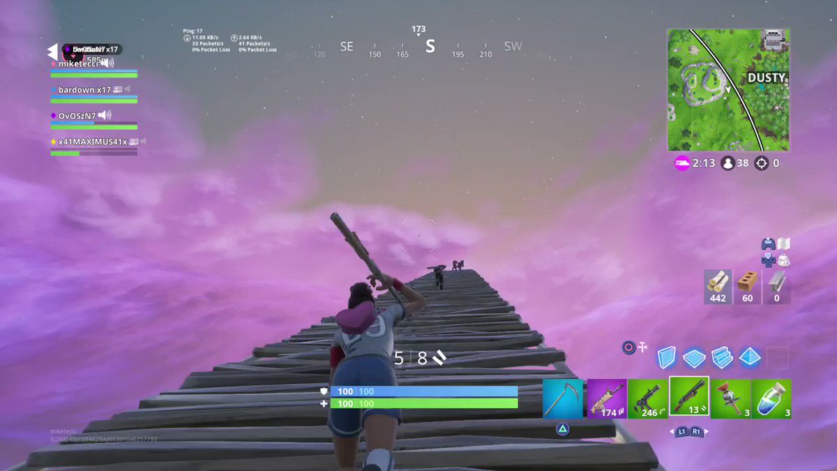 i went for the triple sticky kill push smh - smittybarstool fortnite stream
