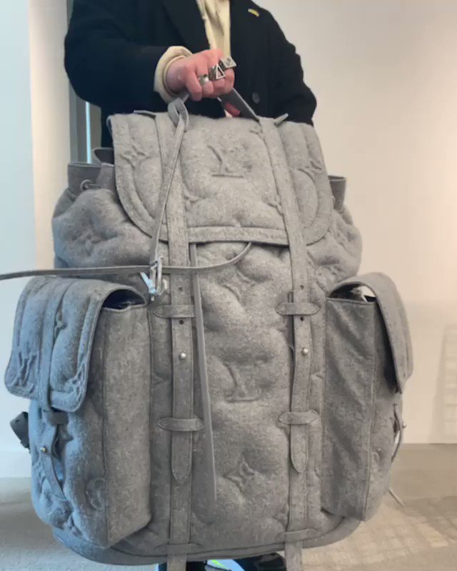 $10,000 USD Louis Vuitton Backpack, This oversized #LouisVuitton backpack  will cost you around $10,000 USD. 🤯  By  HYPEBEAST