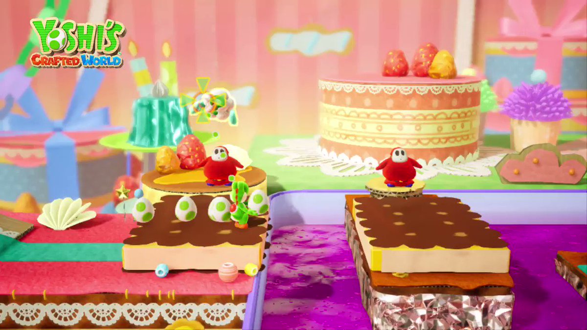 You’ll encounter Shy Guys of all kinds in #YoshisCraftedWorld on #NintendoSwitch, including these BIG Shy Guys hiding behind some cleverly placed traps.
https://yoshiscraftedworld.nintendo.com/