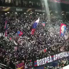 CSKA Moscow fans going nuts!