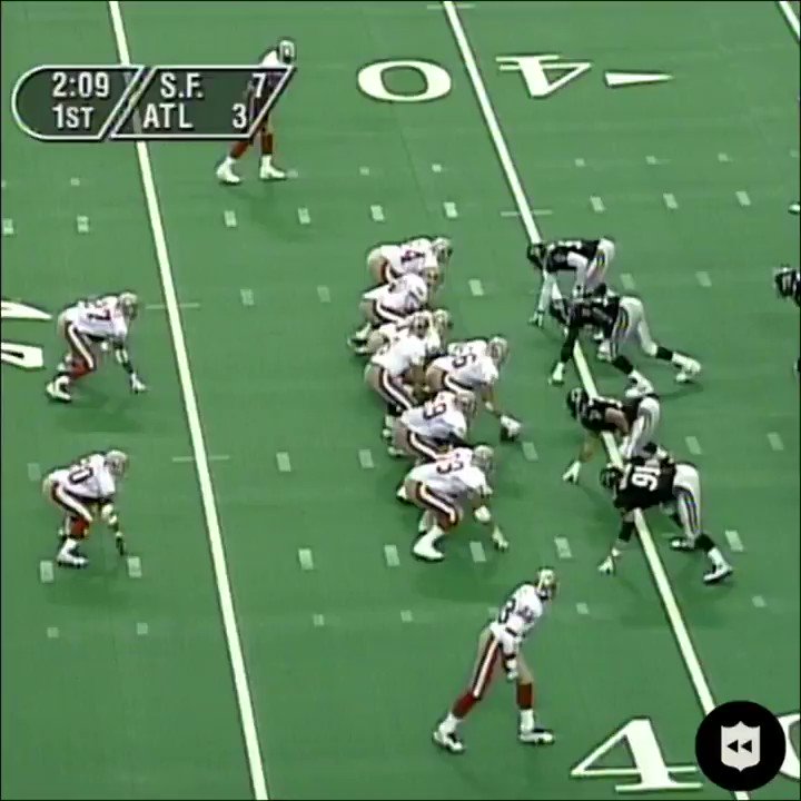 NFL Throwback on Twitter ".JerryRice throwing a 50yard dime while