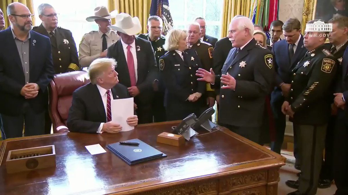 Sheriff Hodgson: "Mr. President, you have stood up and you’ve taken the action. And the American people are behind you and we’re behind you."