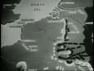 This animation of the Battle of France is from 1940. Pretty impressive animation for the time I must say...
Source: https://buff.ly/2HB6wLc
More about the battle: https://buff.ly/2ILCTHK