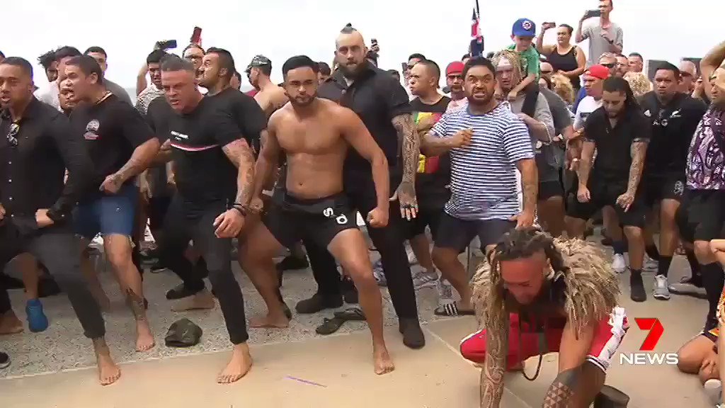 Incredibly emotional display of the famous #NewZealand Haka performed to honor the victims of the #NewZealandMosqueAttack