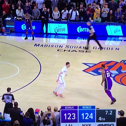 Mario Hezonja stuffs LeBron for the win, stares him down
