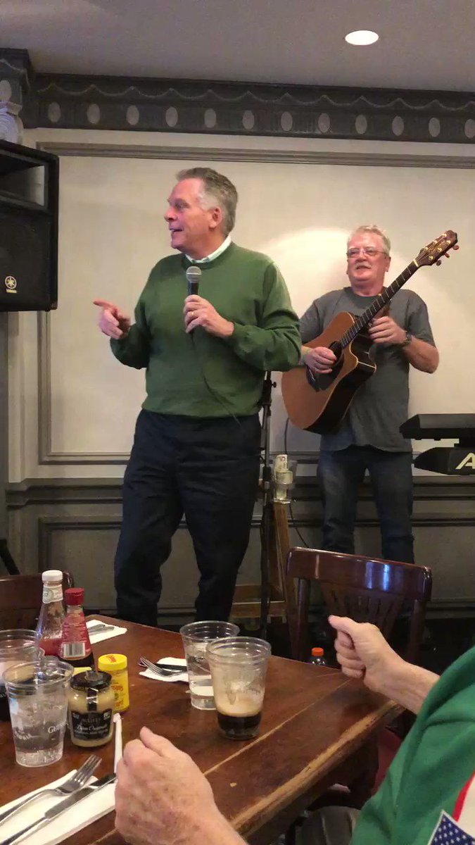 🤢McCauliffe announces for White House! #Democrats #dubliner #StPatricksDay #terrymcauliffe #politico #RollCall #thehill