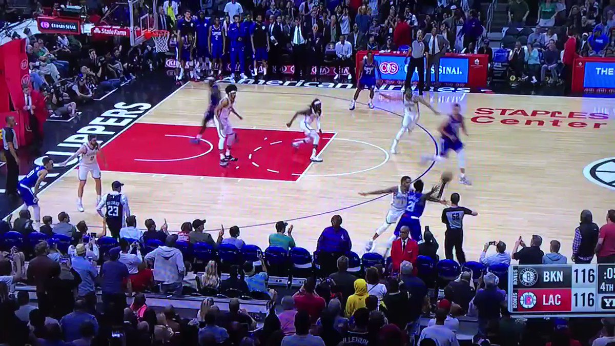 Lou Williams SPLASH for the win at the buzzer. Damn.