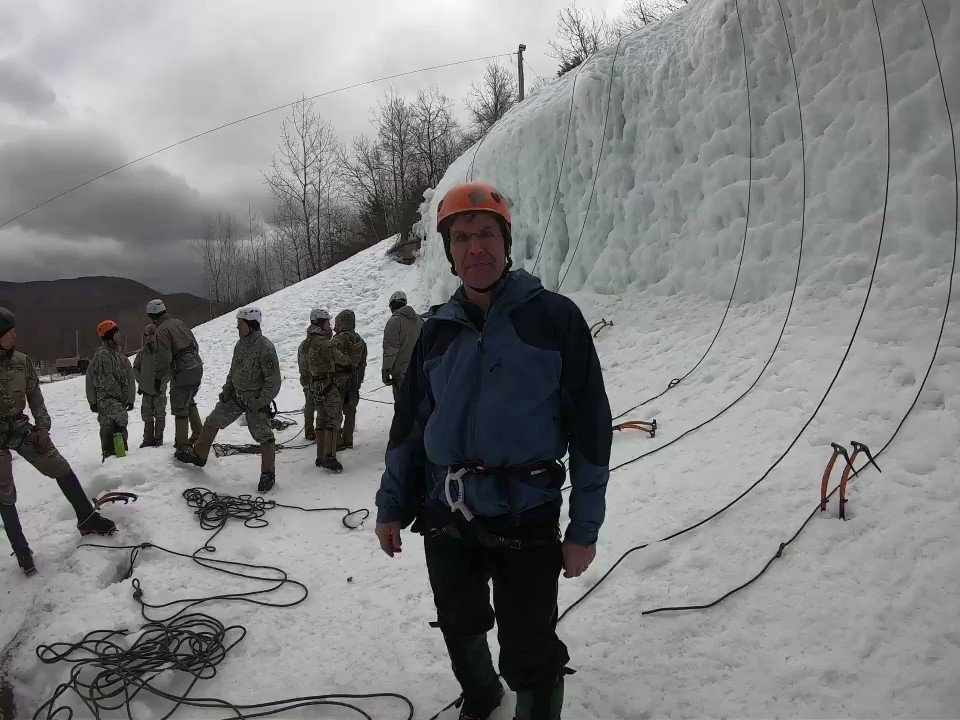 I enjoyed my weekend at the Army Mountain Warfare School in Jericho, Vermont engaging with students and cadre, conducting ice climbing drills, and seeing the challenging training they provide to our @USArmy. #MeetYourArmy #Ready2Fight @USNationalGuard @VTNationalGuard