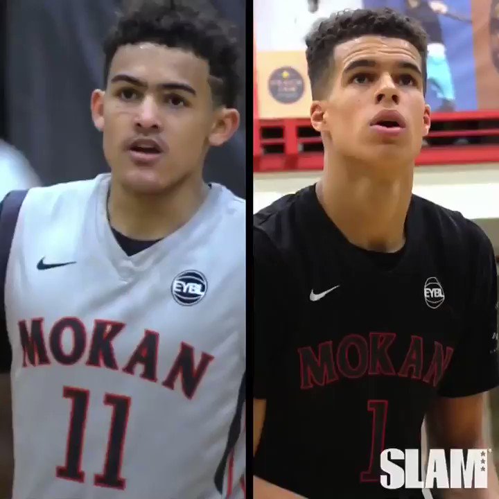 Who’s your fav AAU duo?! 🤔
These two DESTROYED the EYBL😈
@TheTraeYoung @MPJr