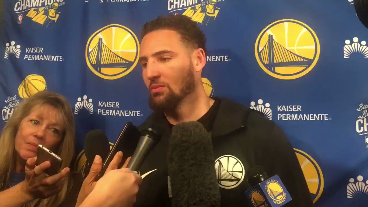Klay Thompson on what the Spurs did defensively tonight to slow down Warriors: ‘Absolutely nothing, we just missed shots’ #KSATsports #NBA
