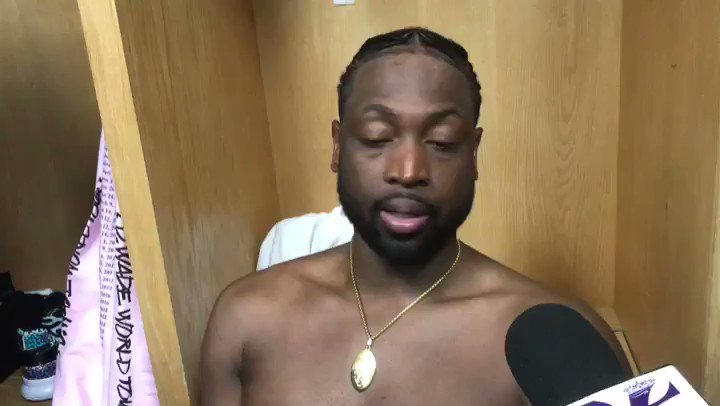 .@DwyaneWade giving props to the Oklahoma City Thunder fans and talks about his #OneLastDance