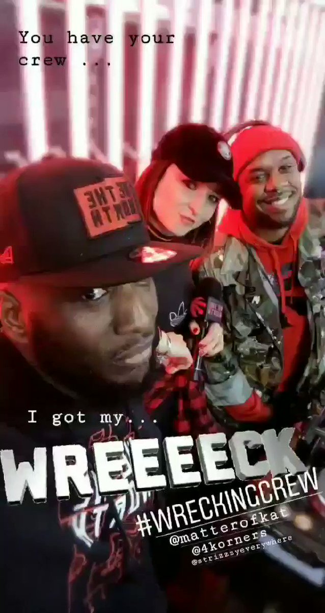 You got your crew... But I got my #wreckingcrew @MatterofKAT @4KORNERS @strizzzy #WeTheNorth #bestfans #rtz see you Friday #raptors vs #OKC in #the6ix our last #WelcomeToronto #OVO Game! @welcomeOVO #WhiteandGold