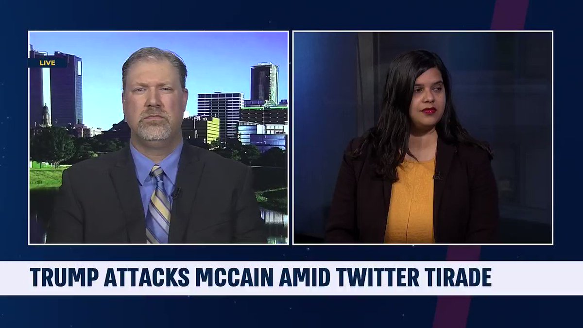 Clip from last night on @i24NEWS_EN with @DavidShuster discussing @realDonaldTrump, the tweets, McCain, #NewZealandTerroristAttack & more: