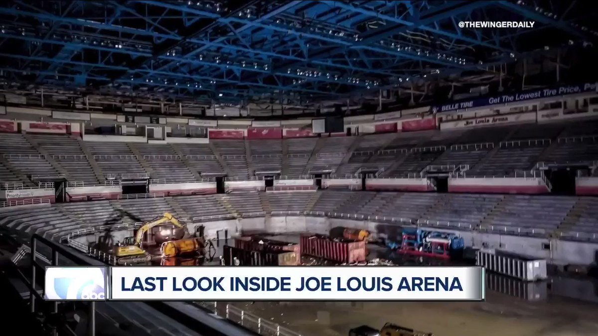 Brad Galli on X: Gotta see it: the last look inside Joe Louis Arena The  Red Wings old home is getting torn down. @TheWingerDaily took photos inside  the building before the destruction
