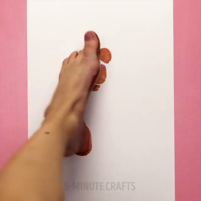 Easy hand and foot print art. 🖐