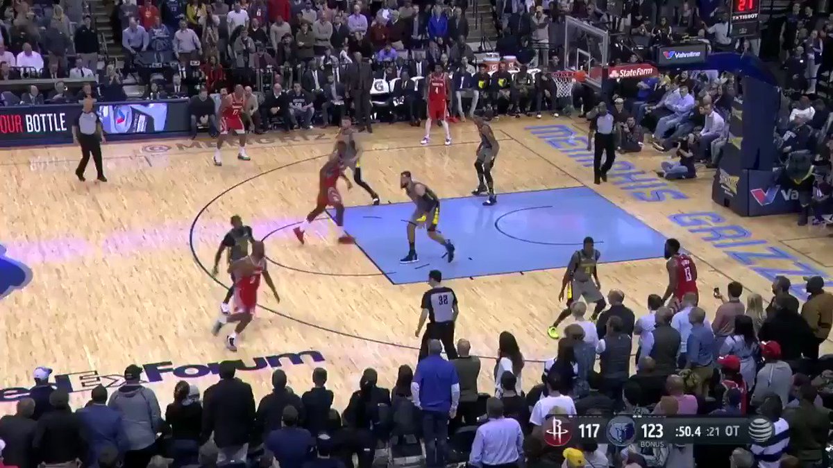 Memphis'e 57 sayı atan #JamesHarden #NBA tarihinde 1 sezonda 7 kez 50+ sayı atan 3. oyuncu oldu. #NBAHistory #TheBeard #MVP