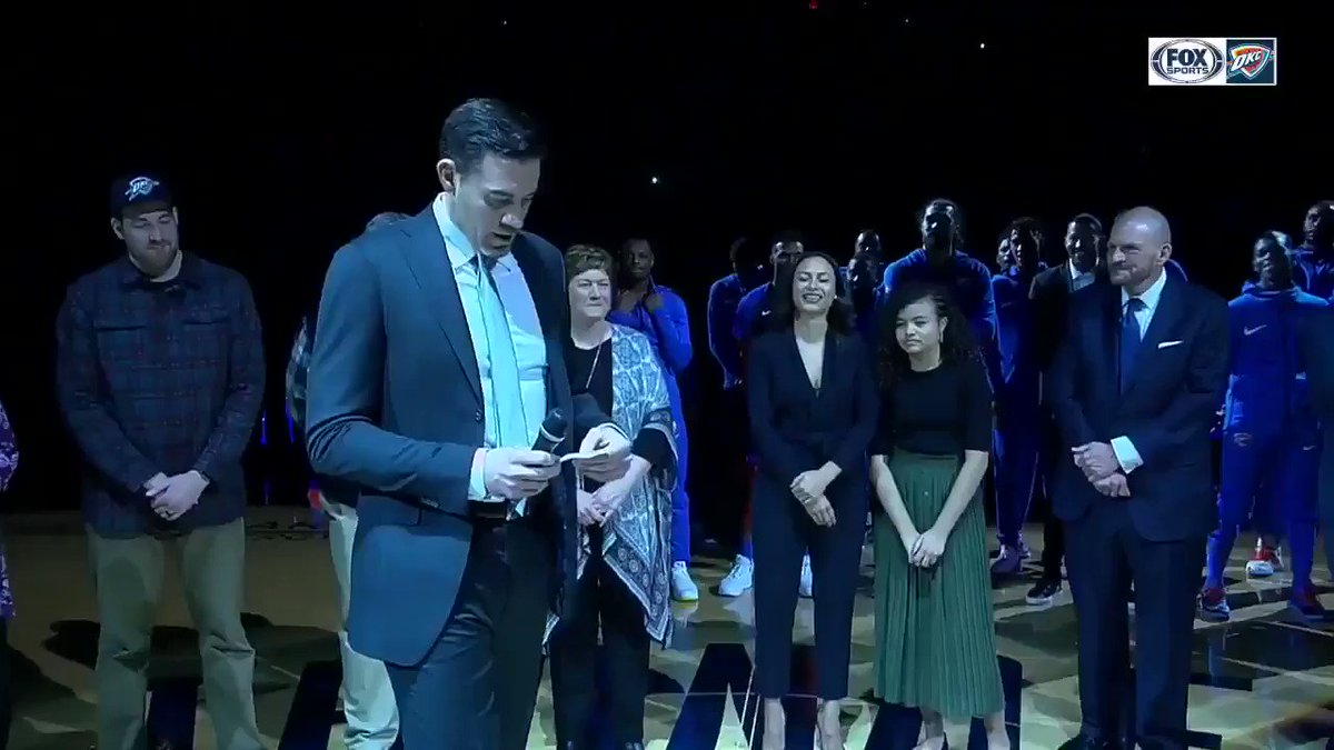 ICYMI: Nick Collison takes a moment for a touching thank you to his parents.
“I don’t feel the need to go seek validation anywhere else because of the unconditional love and support they’ve shown me my whole life”
#4MrThunder | #ThunderUp | @okcthunder