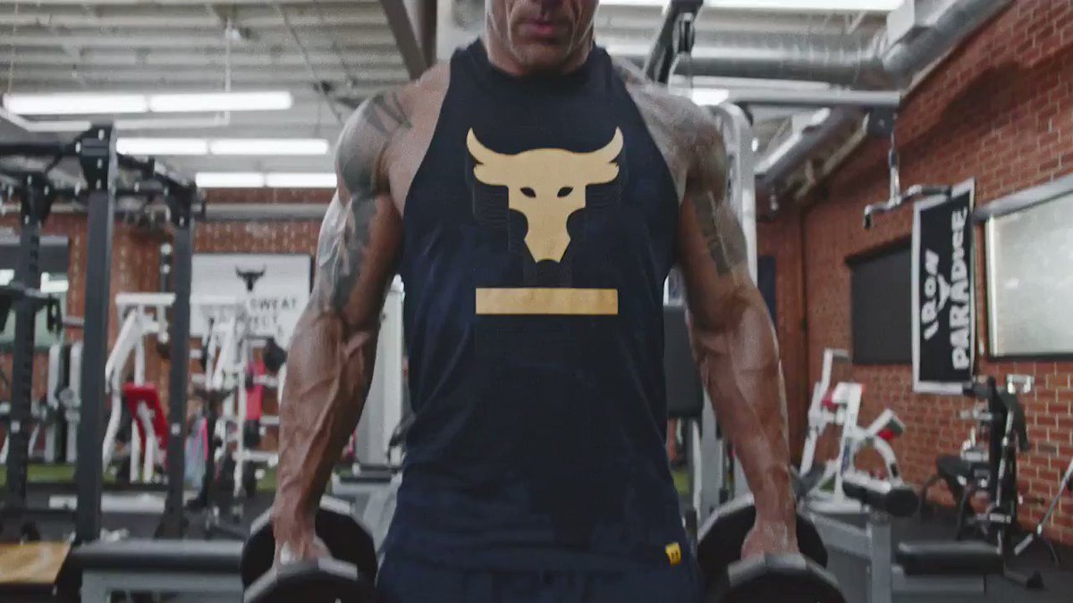 Train harder, shatter expectations, and push past your limits in @TheRock x @UnderArmour's new #ProjectRock collection. It's time to #BendBoundaries. http://undrarmr.co/2G2EiFx