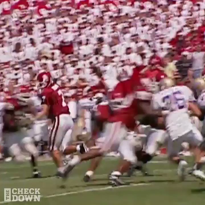 Adrian Peterson ran like a created player at Oklahoma. 

Happy birthday to a legend  