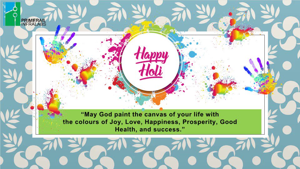 @primerail Wishes Everyone a Very Happy & Colourful Holi. May the Spring Colours fill Your Life with Happiness, Health & Success!😇
Our #Team Celebrated Holi bringing out the True Spirit & Color.
#HoliHai #Holi #FestivalofColors #India #Primerail #TieTran #LifeatPrimerail