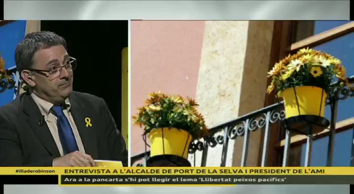 Para el alcalde cateto de Port de la Selva "el problema no son las pancartas o símbolos partidistas, sino la anormalidad de presos y exiliados por el solo hecho de permitir a su pueblo manifestarse".
El "problema" es que saltaros la ley os parece normal.
