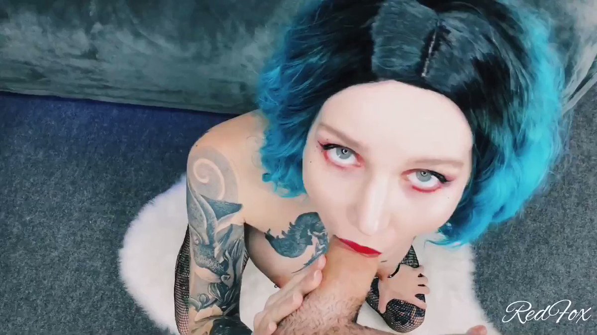 Blue Hair Sexy Tattooed Women - TGIF ðŸŽ‰ðŸ¥‚ðŸ™Œâœ¨with sexy blue-hair babe @PhRedfox who is now ...