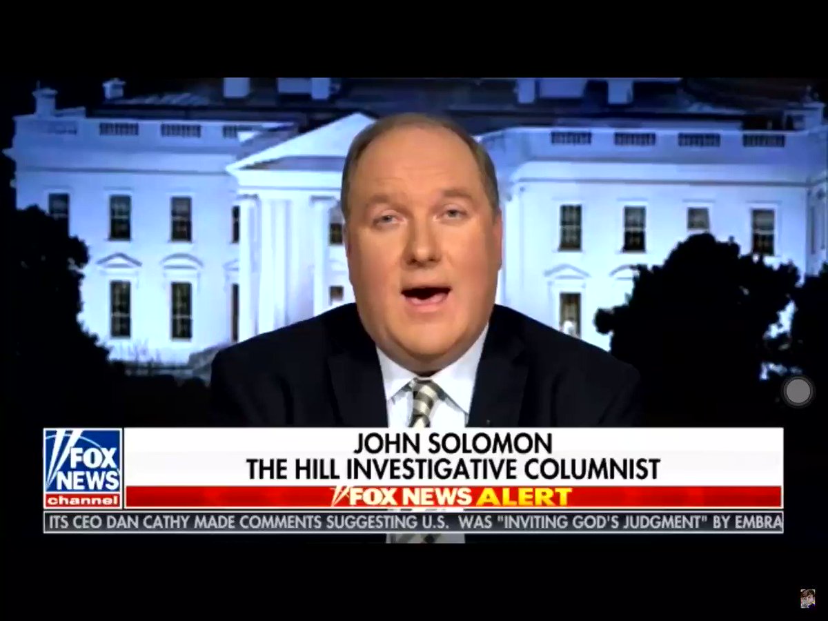 John Solomon: The FISA court is waiting on the IG’s findings and that may trigger action at the FISA court and trigger action at the AG’s office. I have a feeling the second half of 2019 will be a half a year of accountability that will bring a lot of people to justice.