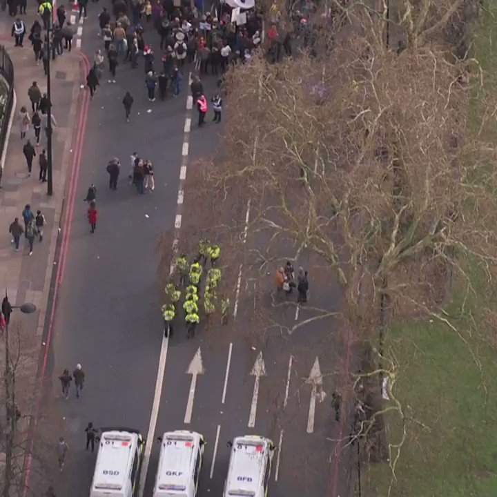 I didn’t even recognise it was the same march!
This heli footage starts at the BACK... so gives you an idea of how far up Park Lane the crowds were even before getting to Hyde Park Corner.
That. Is. Colossal.