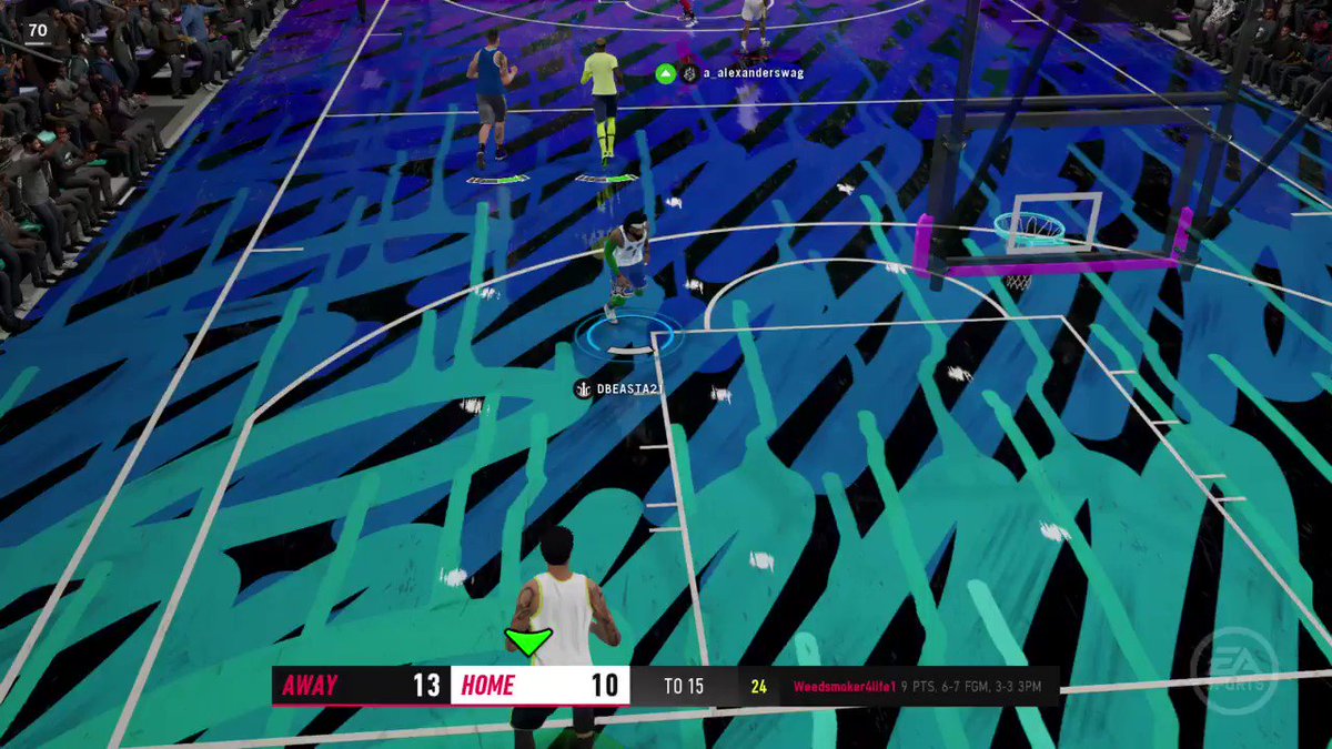 Nutmeg my own teammate for the first time._. #TH3CH3ATCOD3S #MambaMentality #StreetMentality #nbalive19 #PS4share