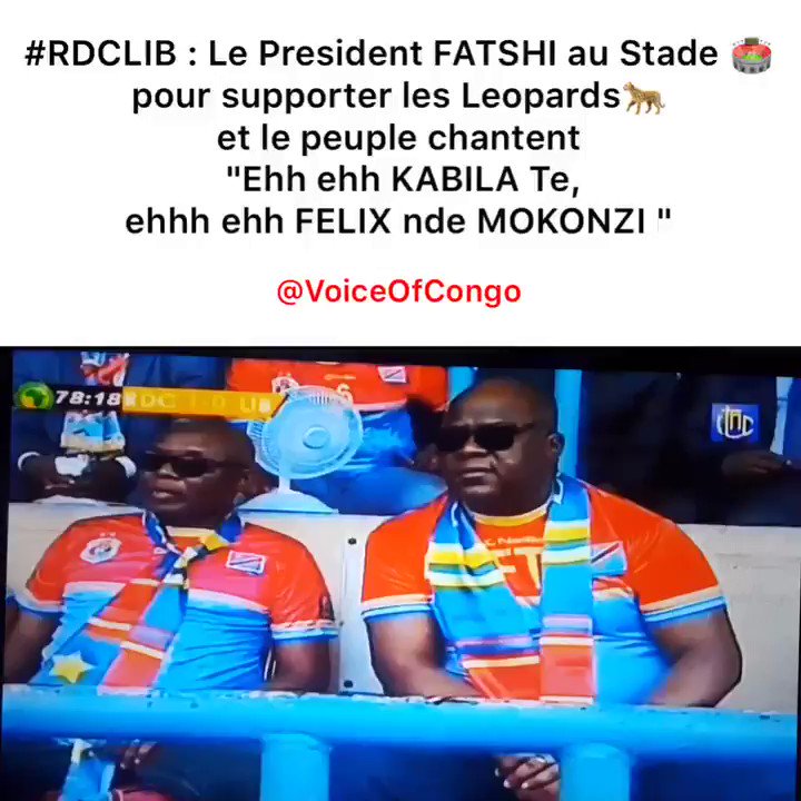 #RDC : Quand Le peuple au Stade 🏟 des Martyrs scandent le nom de S.E Félix TSHISEKEDI ça donne ça ! 🇨🇩🐆