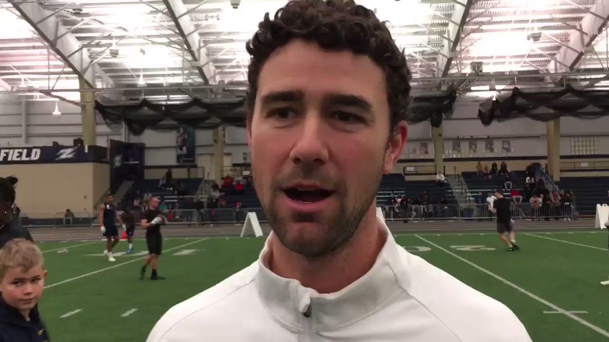 .@ZipsFB coach Tom Arth on the origin of his motto ‘Our way’ during his time as @JCUFootball coach from 2013 to 2016 and carrying it over to the Zips @jcusports