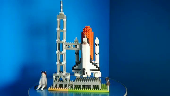 ネコ Nbh 131 スペースシャトル発射台 Space Shuttle Launch Tower 510pcs 難易度 3 5 中国製 スペースシャトル発射台 スペースシャトル スペースセンター ヒューストン アメリカ Nanoblock ナノブロック ナノブロックアンバサダー