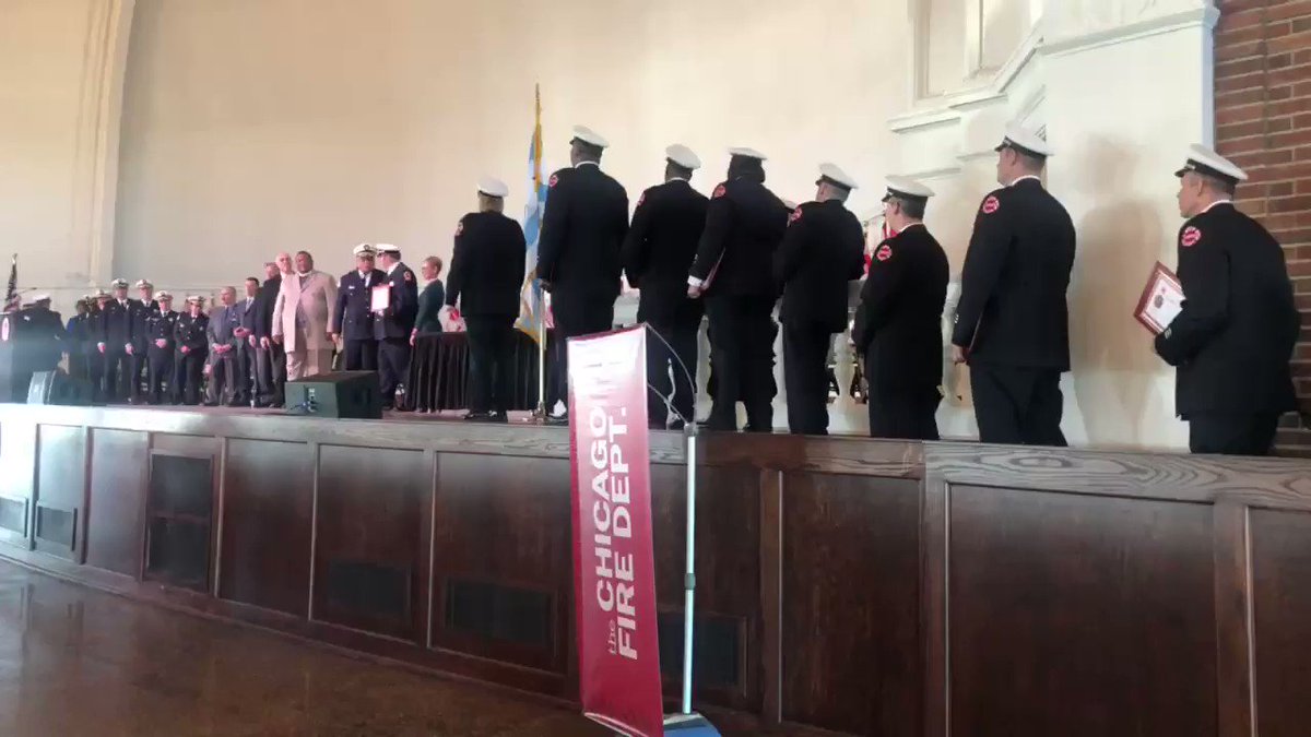 Happening Now: we’re congratulating and thanking 530 promoted @CFDMedia firefighters and paramedics this #Mondaymorning at the Chicago Fire Department promotional ceremony. Join us LIVE: http://www.bit.ly/MRELive – at Navy Pier