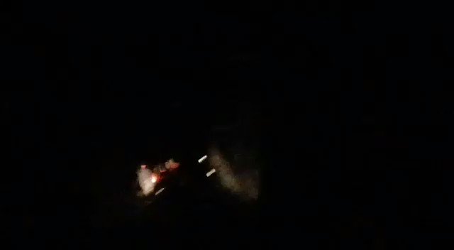 La PNB y la GN patrullan el centro de Caracas la noche de este lunes en medio del #ApagonVenezuela